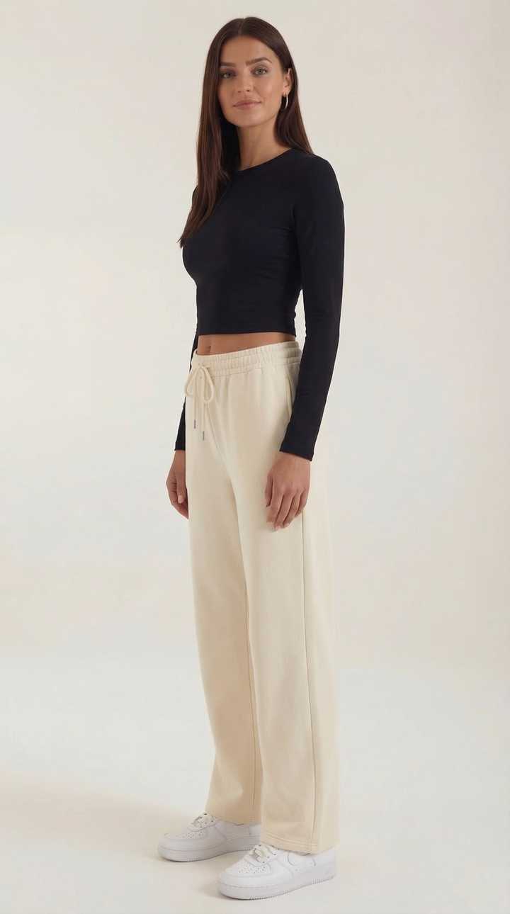 Karen Lange Mouw Crop Top