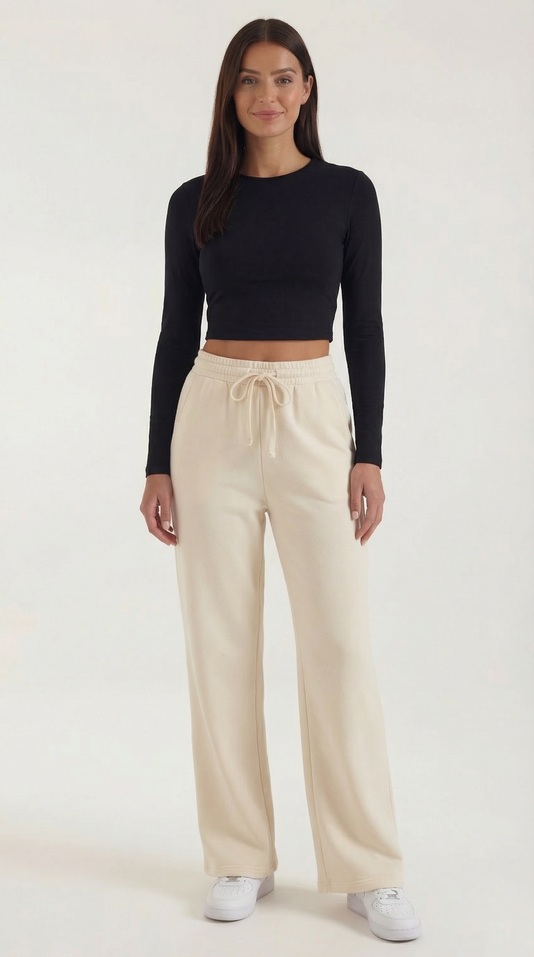 Karen Lange Mouw Crop Top