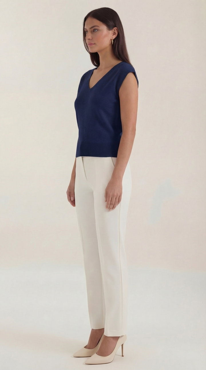 Kim V-hals Blouse