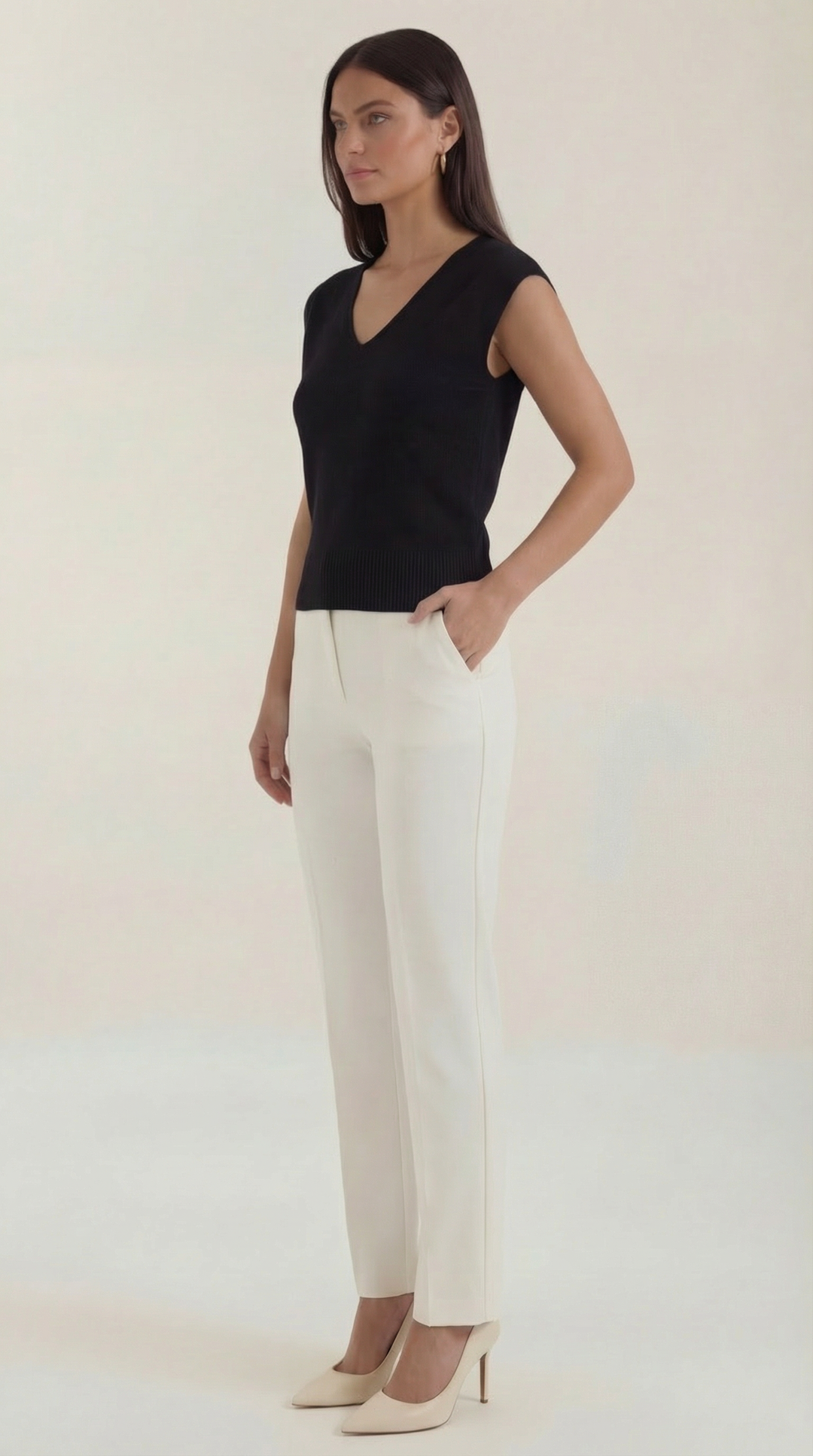 Kim V-hals Blouse