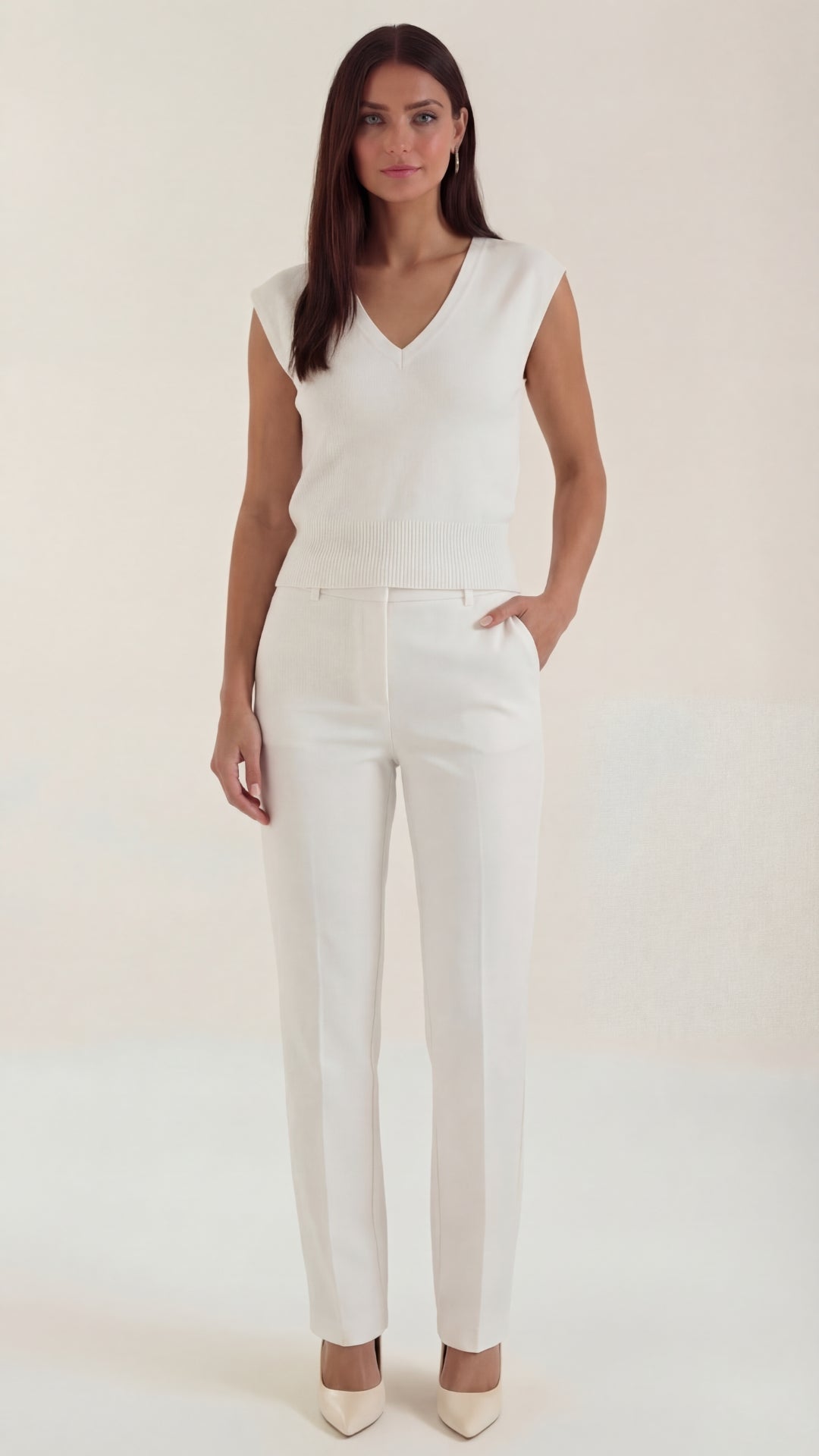 Kim V-hals Blouse