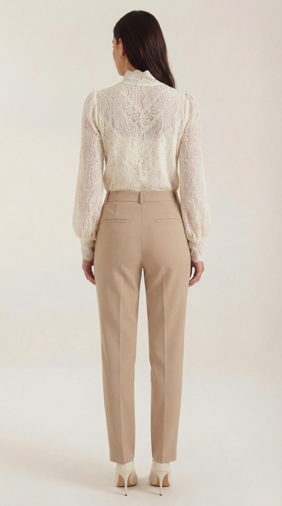 Loretta Gestructureerde Lange Mouwen Blouse