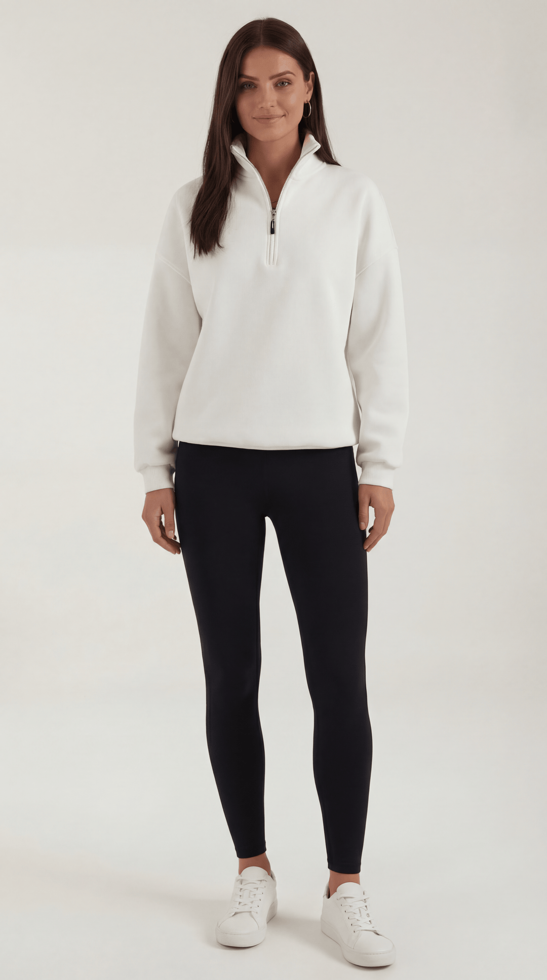 Lori Oversized Quarter-Zip Jersey