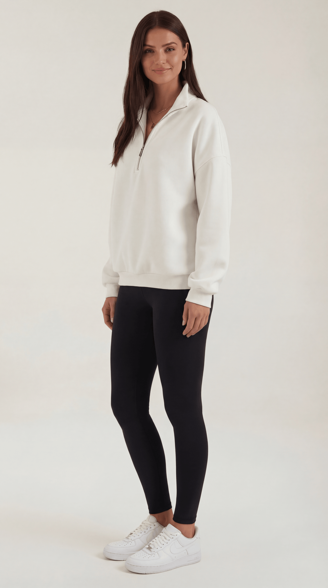Lori Oversized Quarter-Zip Jersey