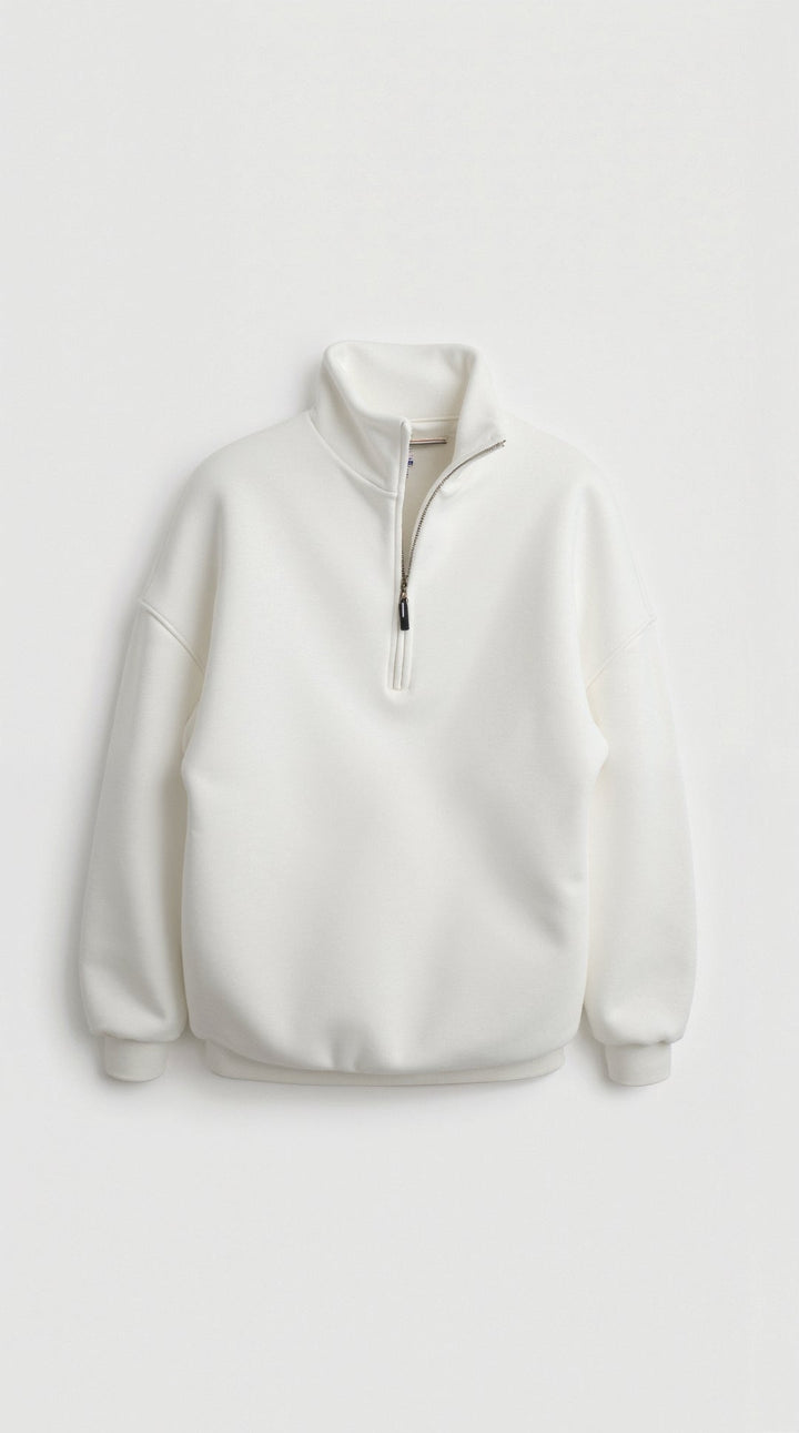 Lori Oversized Trui met 1/4 Rits Kraag