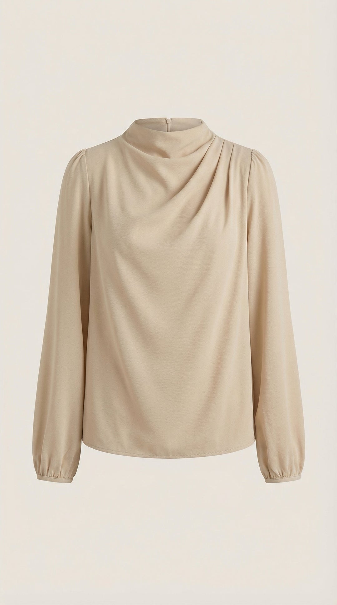 Marcia Draped Lange Mouwen Blouse