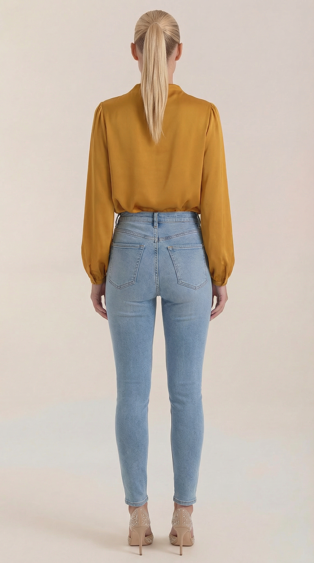 Marcia Draped Lange Mouwen Blouse