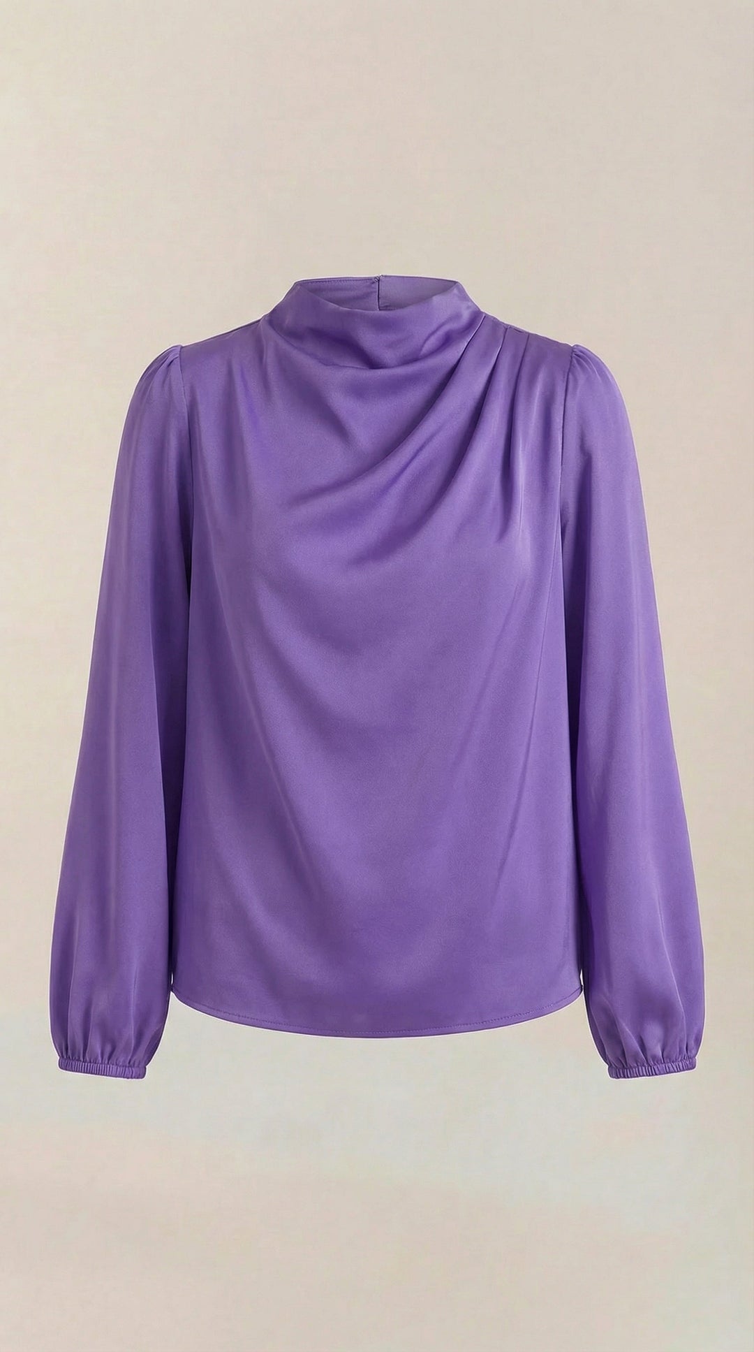 Marcia Draped Lange Mouwen Blouse