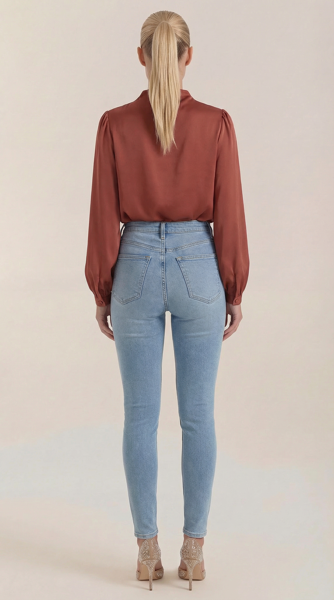 Marcia Draped Lange Mouwen Blouse