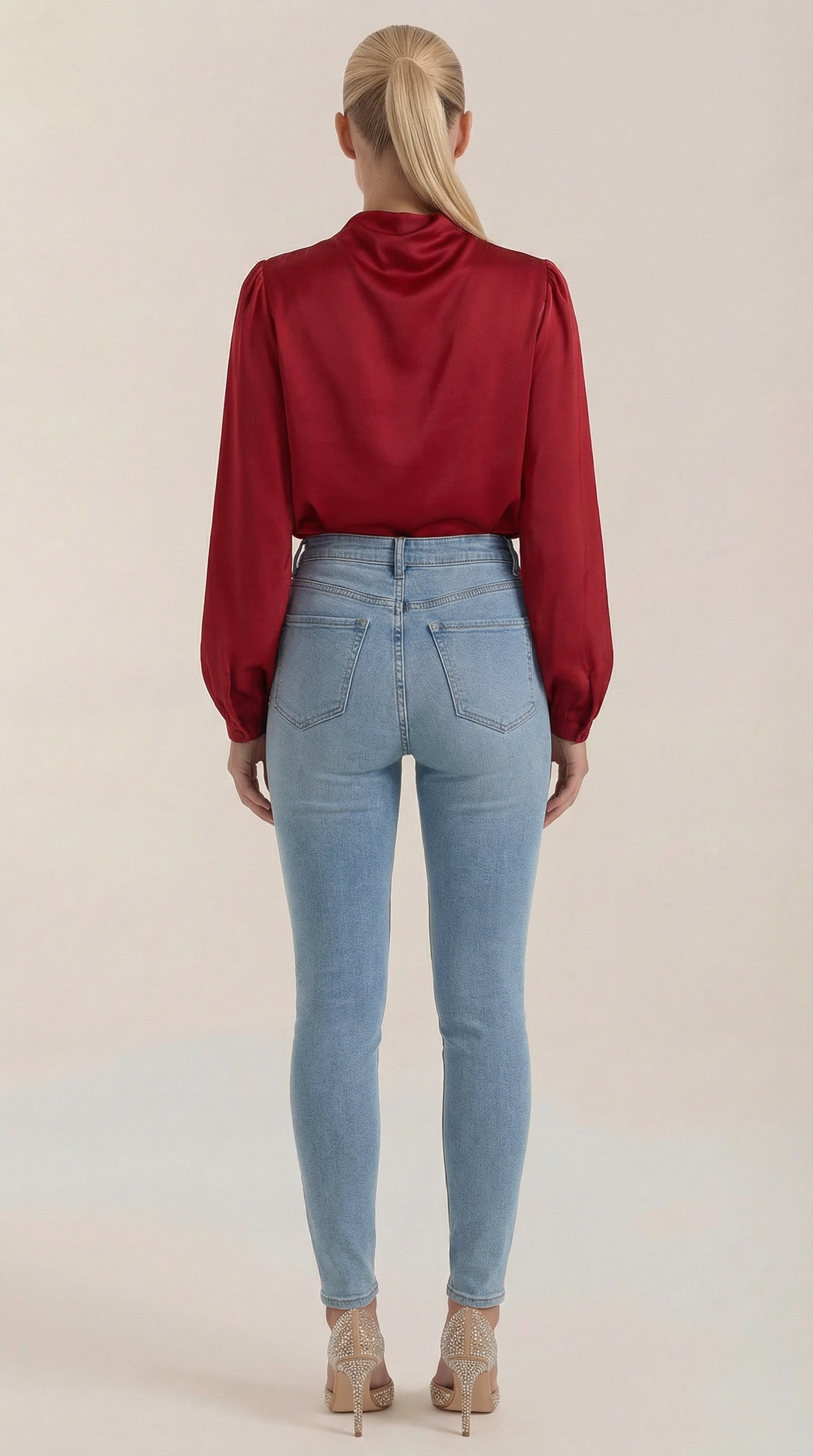 Marcia Draped Lange Mouwen Blouse