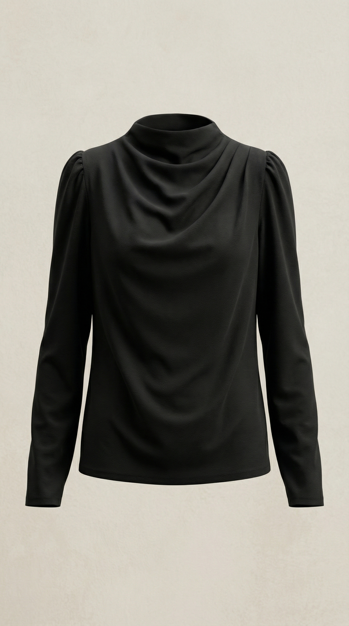 Marcia Draped Lange Mouwen Blouse
