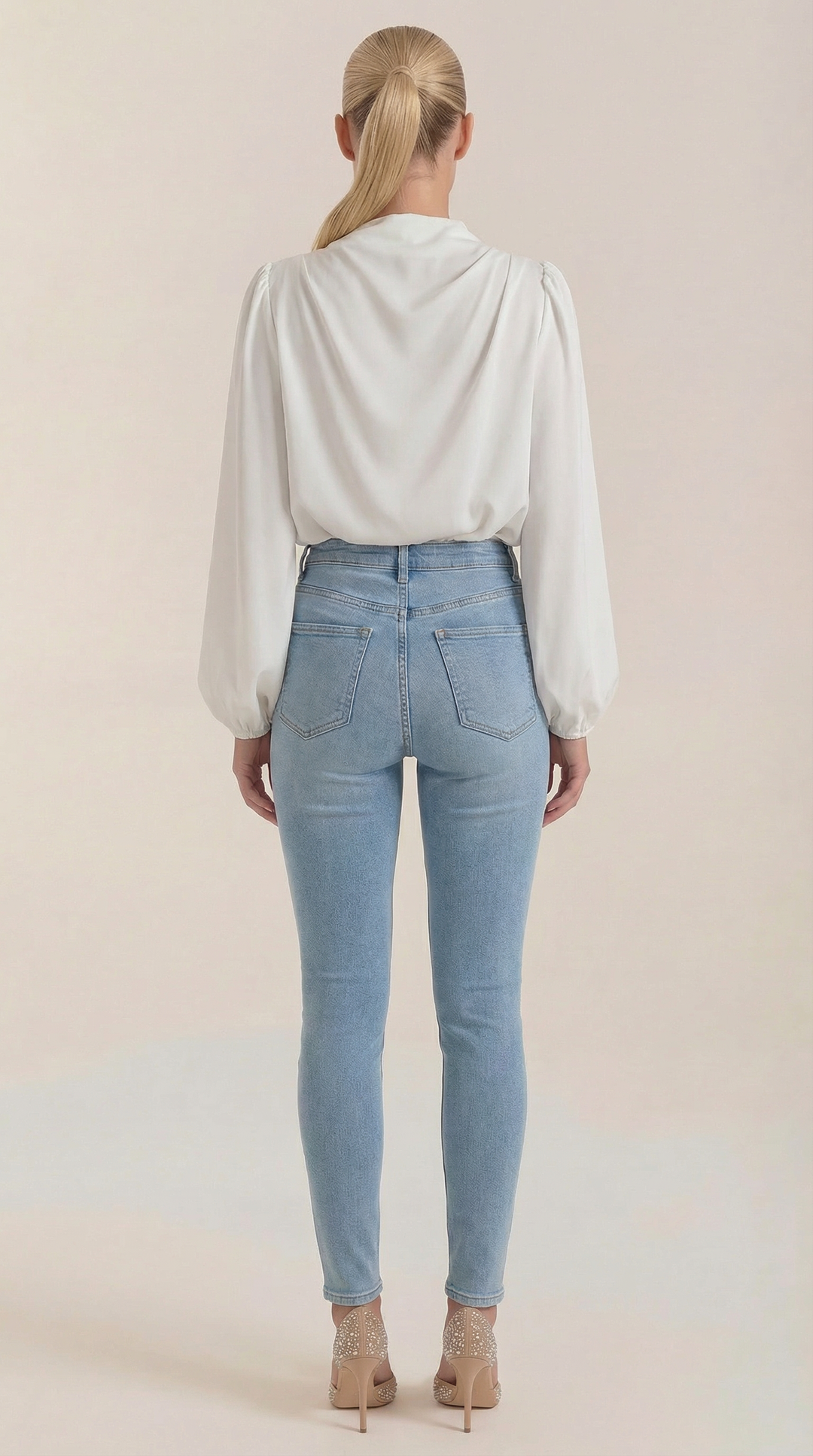 Marcia Draped Lange Mouwen Blouse