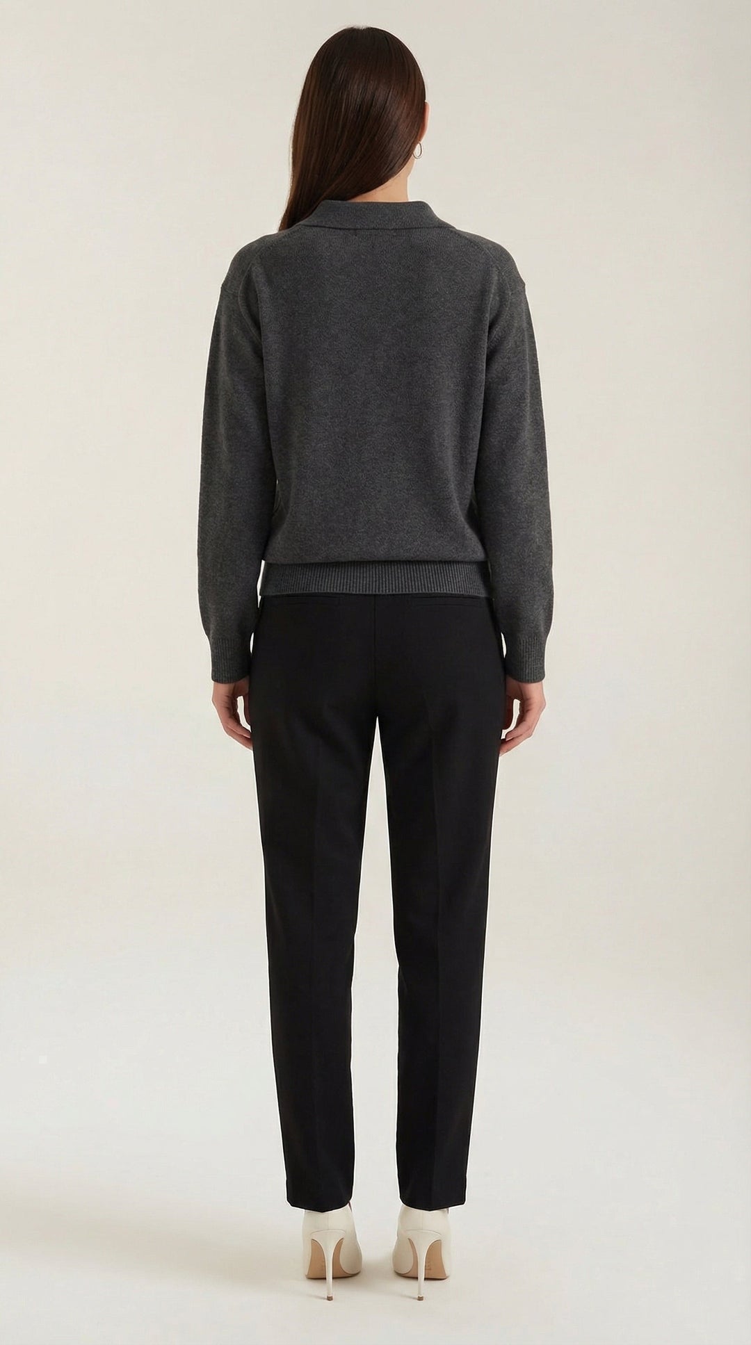 'Margaret' Casual Polo met V-hals