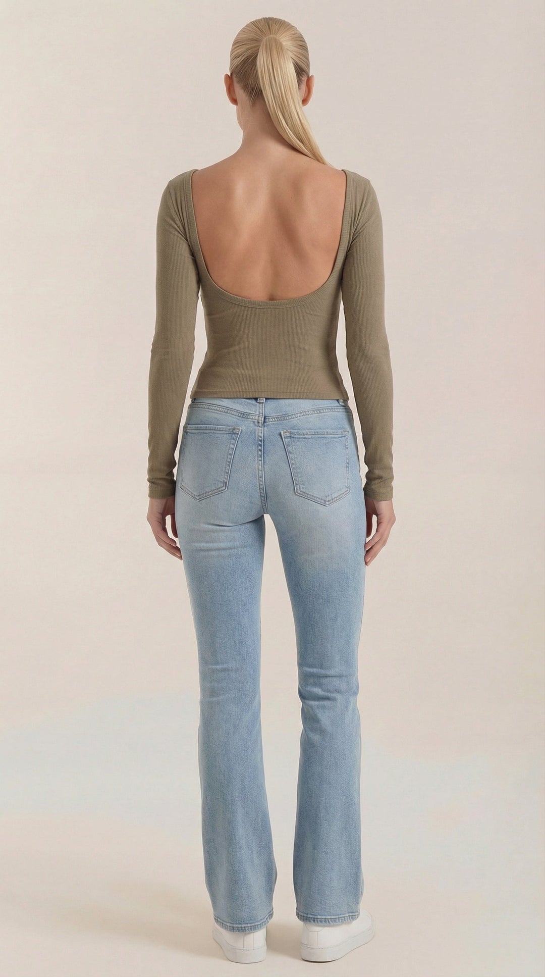 Marian V-Hals Lange Mouwen Top