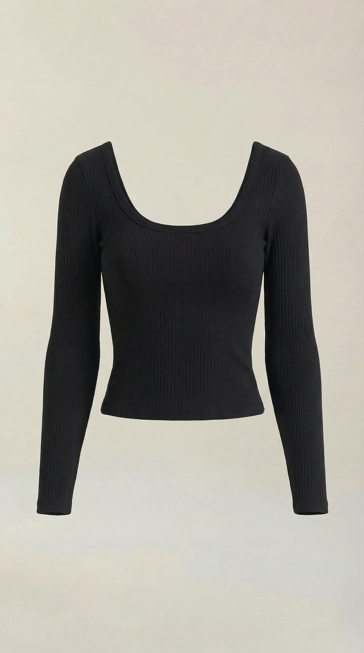 Marian V-Hals Lange Mouwen Top