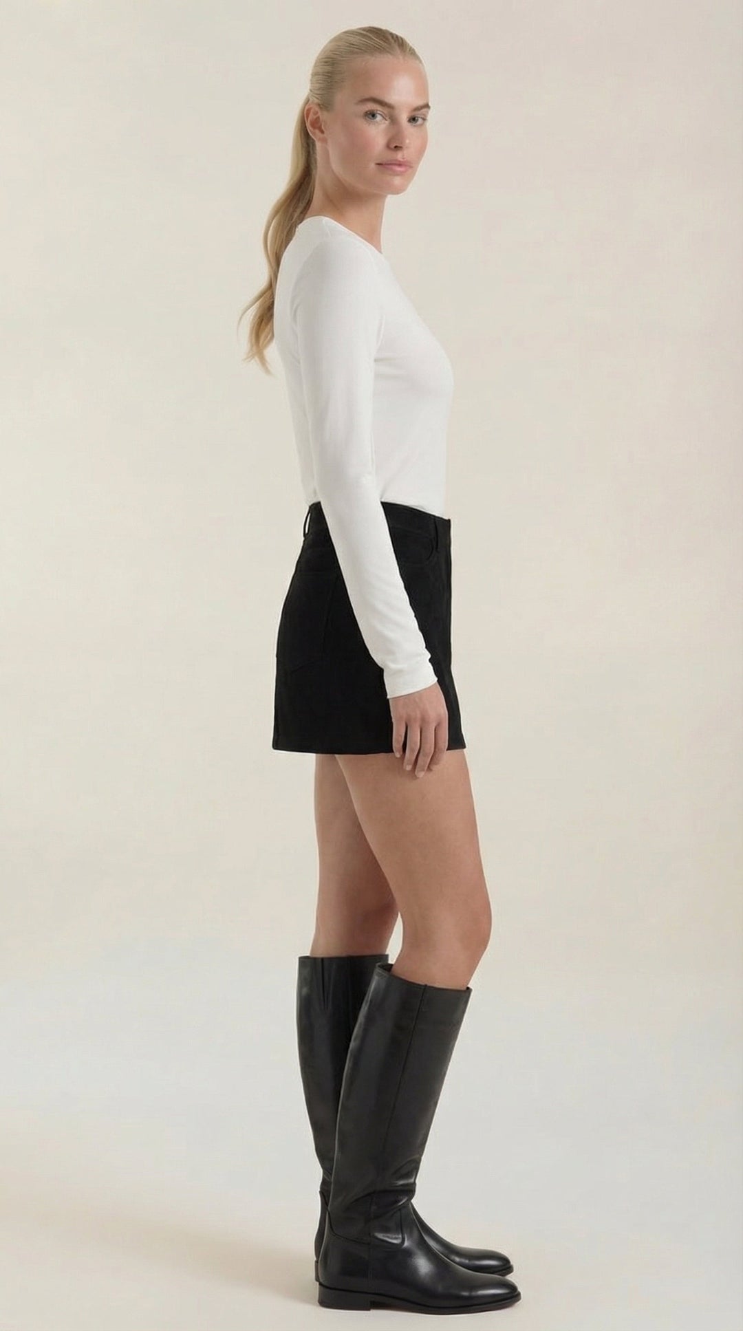 Maureen Hoge Taille Miniskirt