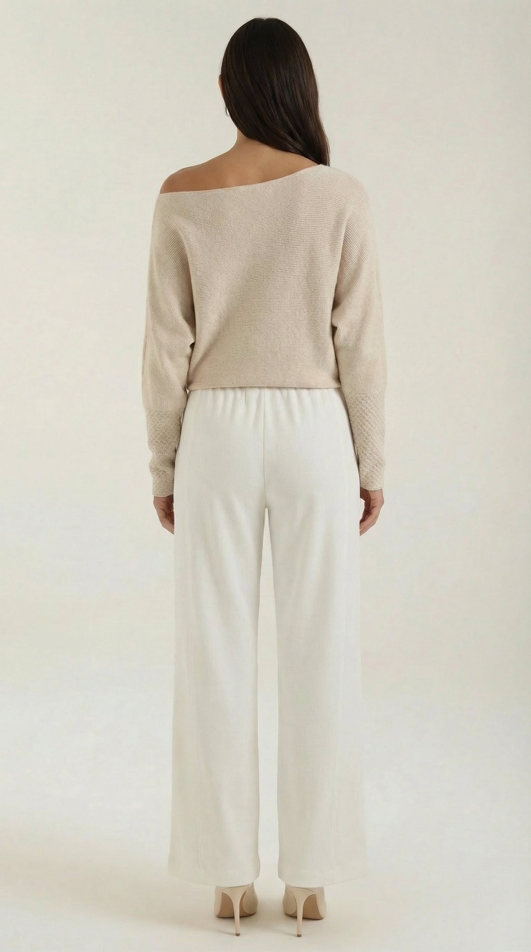 Mildred Off-Shoulder Gebreide Trui