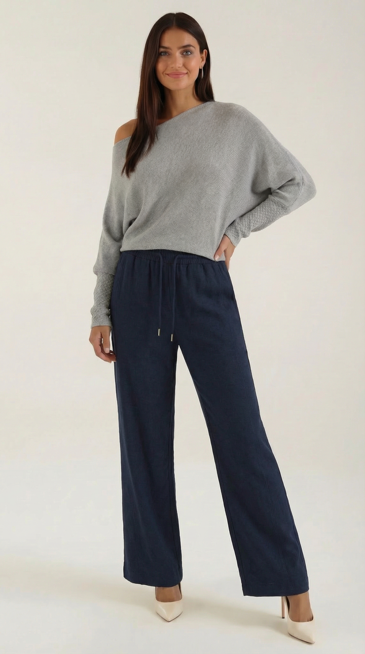 Mildred Off-Shoulder Gebreide Trui