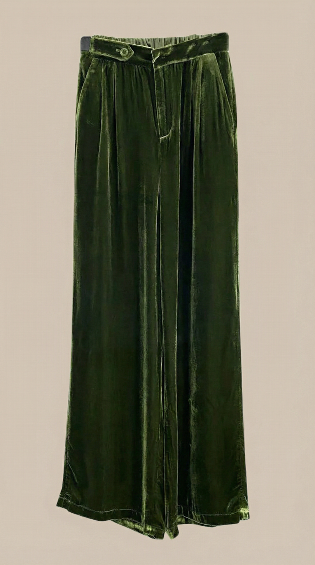 Nadine Fluwelen Wijd-Pantalon