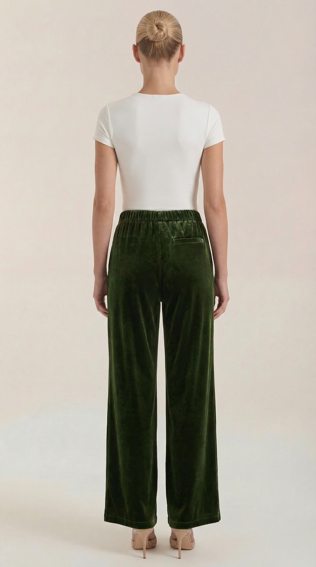 Nadine Fluwelen Wijd-Pantalon