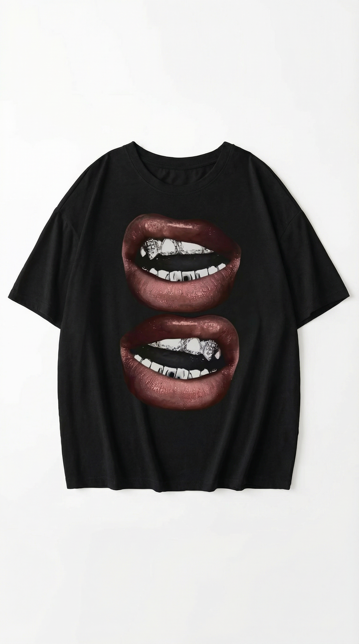 'Natalia' Oversized T-Shirt met Grafisch Ontwerp