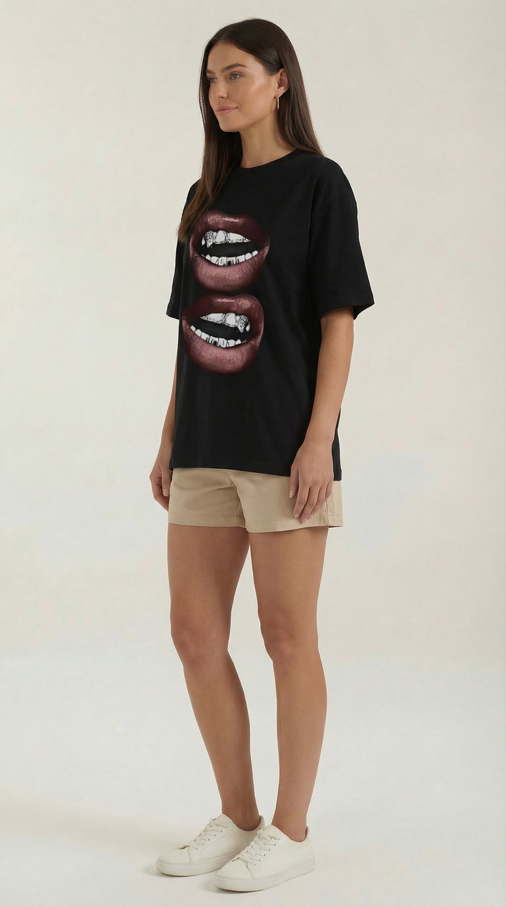 'Natalia' Oversized T-Shirt met Grafisch Ontwerp