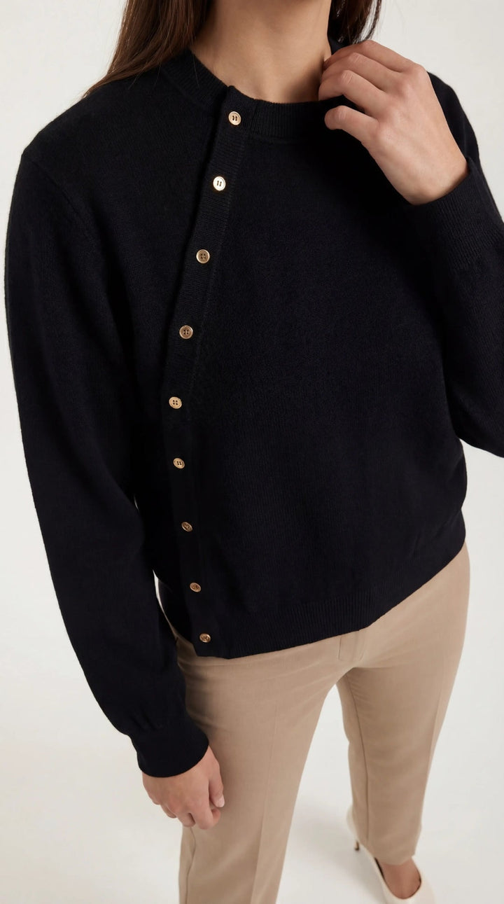 Wollen Knopenblouse