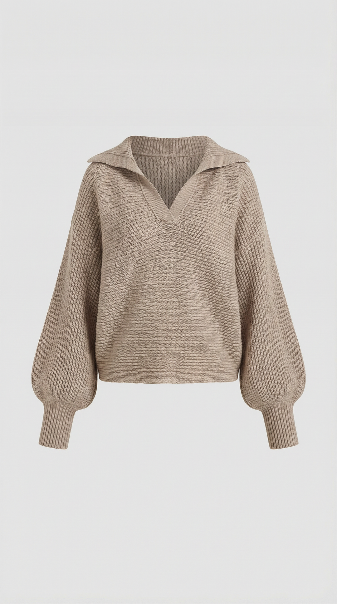 'Pauline' chunky knit hoge nek trui