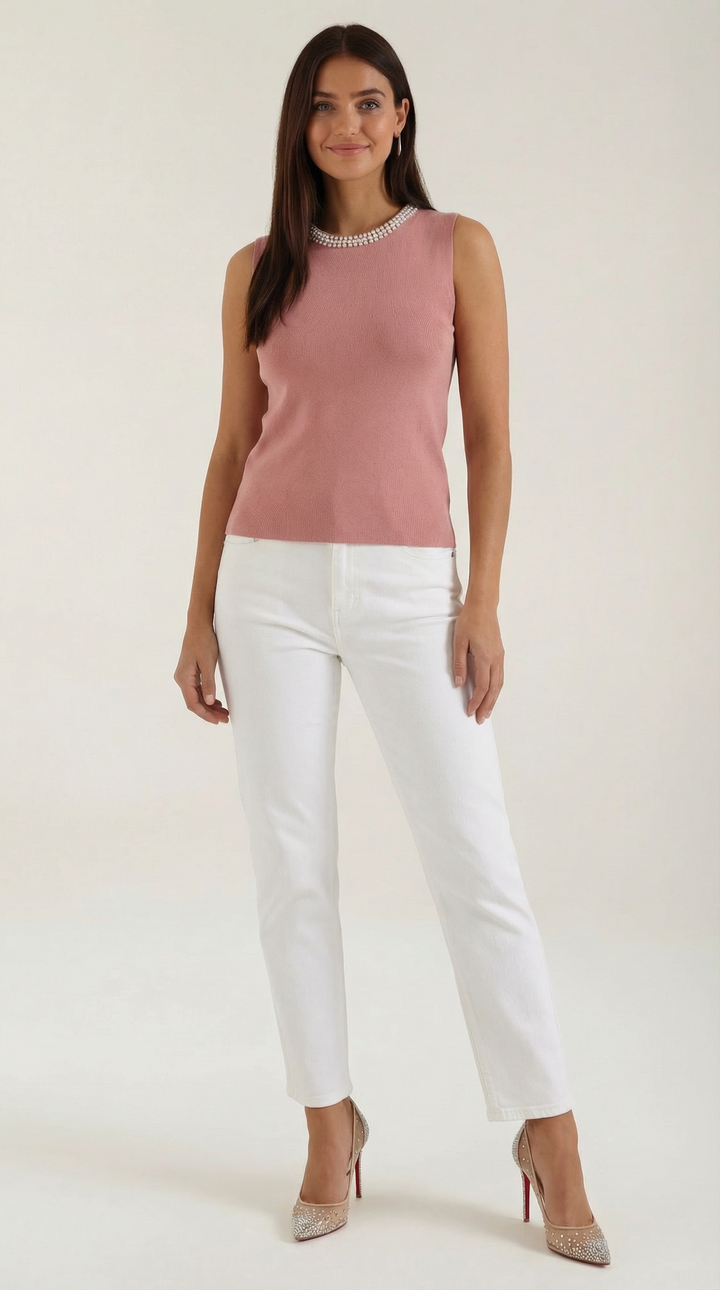 Rosalba Mouwloze Top
