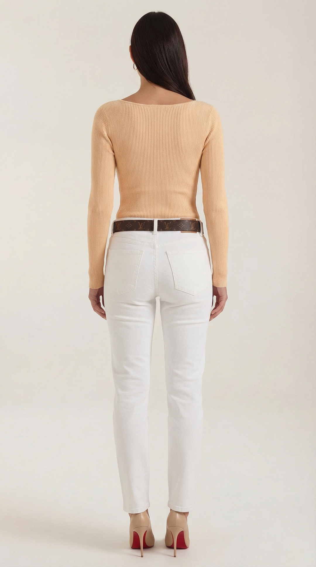 Ruth Cloud - Gebreide Lange Mouwen T-Shirt