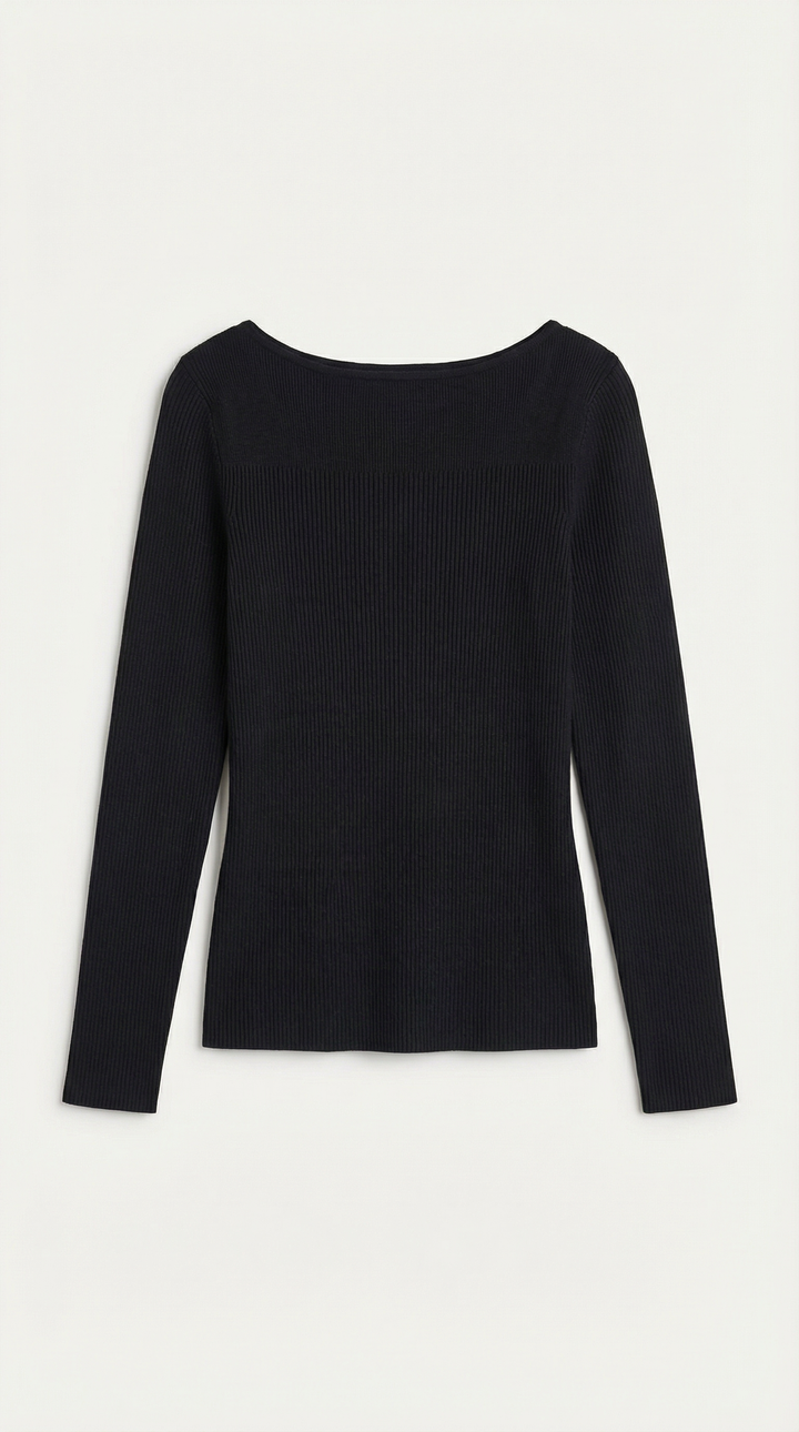 Ruth Cloud - Gebreide Lange Mouwen T-Shirt
