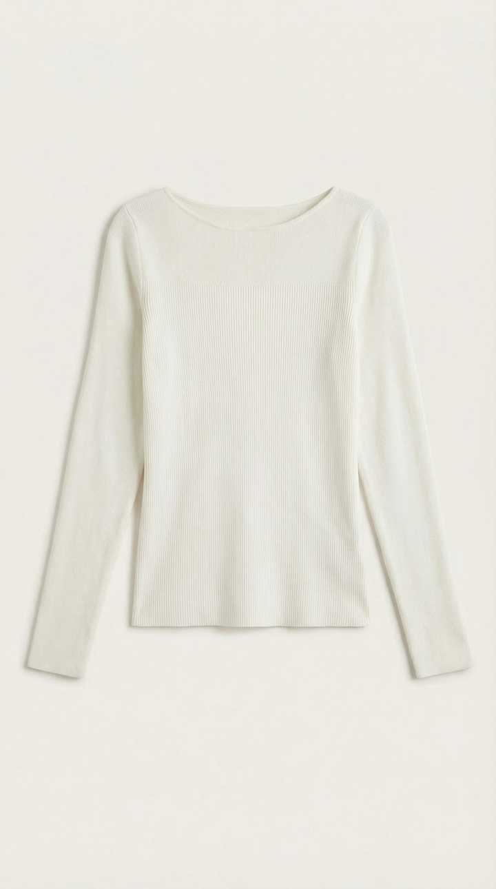 Ruth Cloud - Gebreide Lange Mouwen T-Shirt