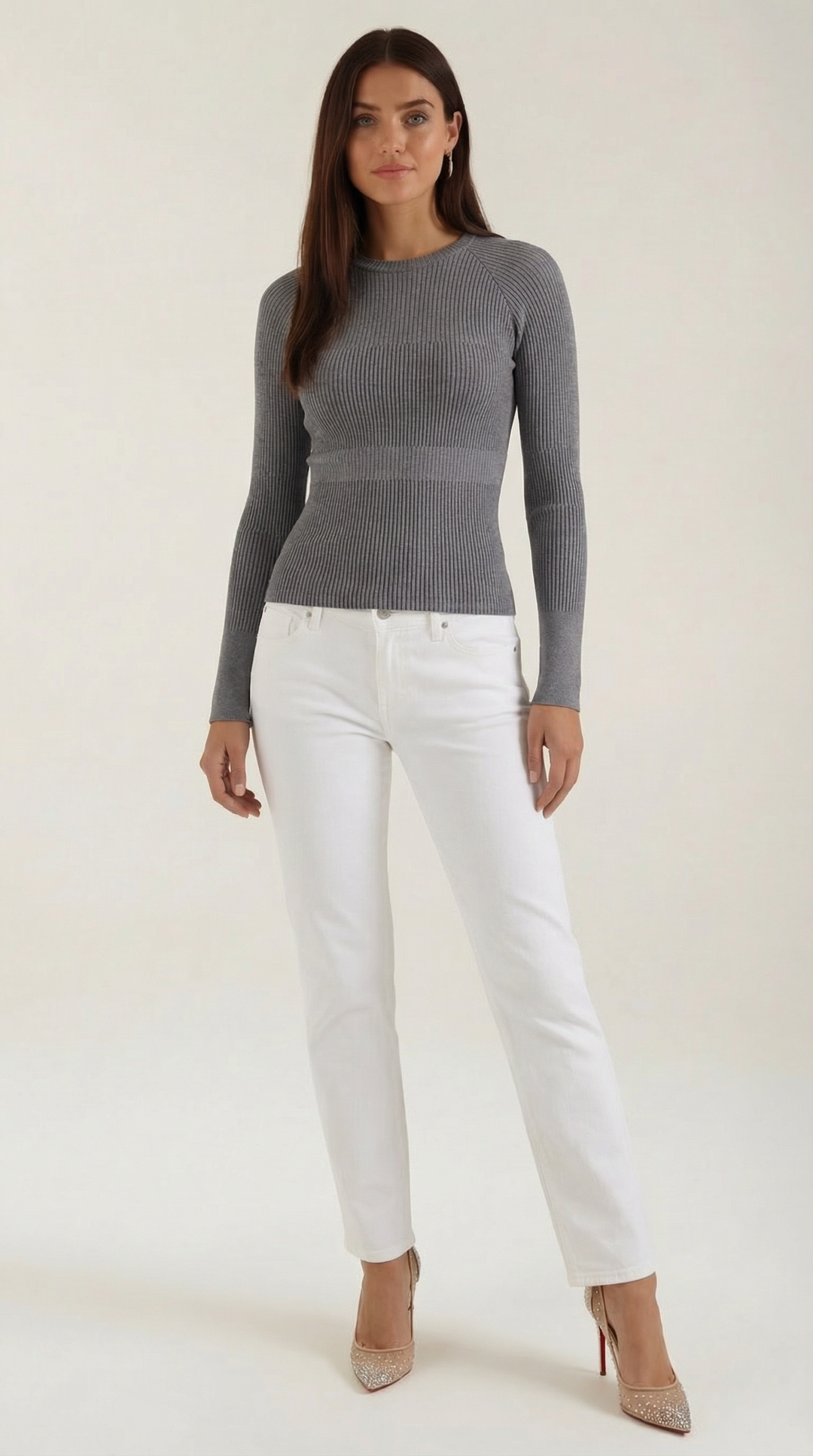 Samantha Rimpel Lange Mouwen Blouse