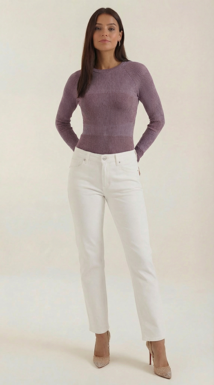 Samantha Rimpel Lange Mouwen Blouse
