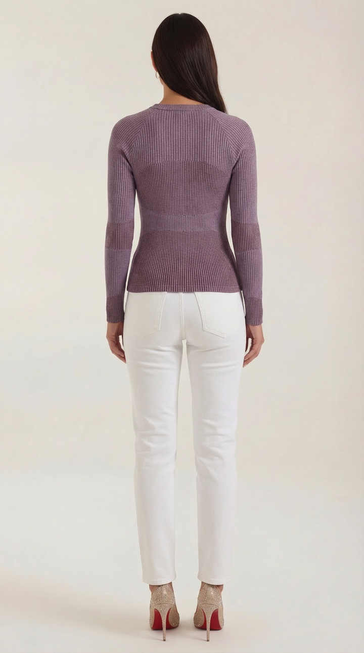Samantha Rimpel Lange Mouwen Blouse