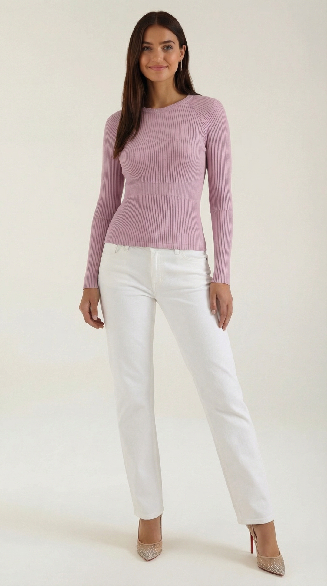 Samantha Rimpel Lange Mouwen Blouse