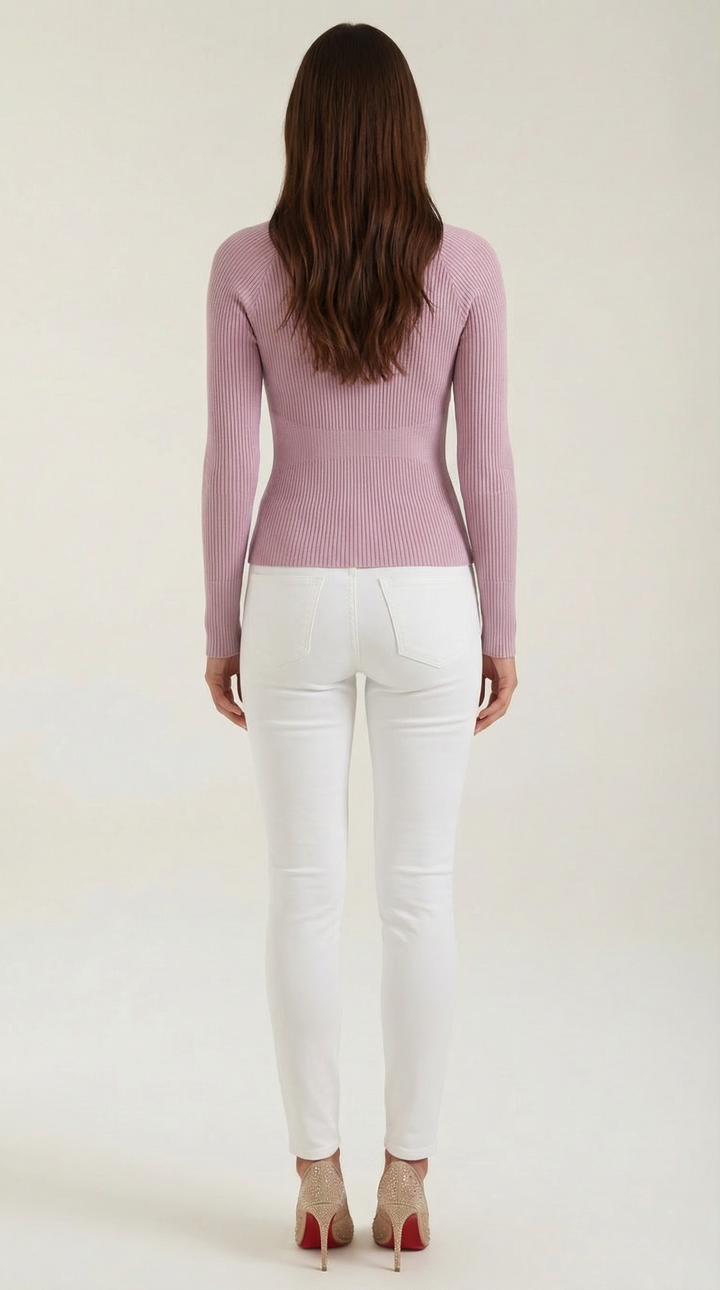 Samantha Rimpel Lange Mouwen Blouse