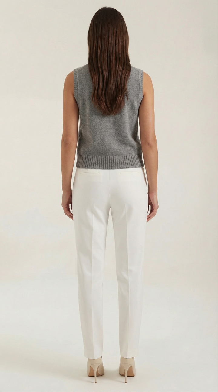 Sylvia knooploze gebreide top