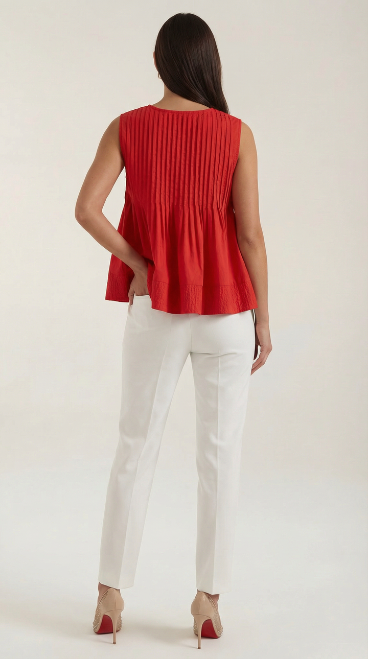 Tess peplum jurk met plooien - Premium stijl