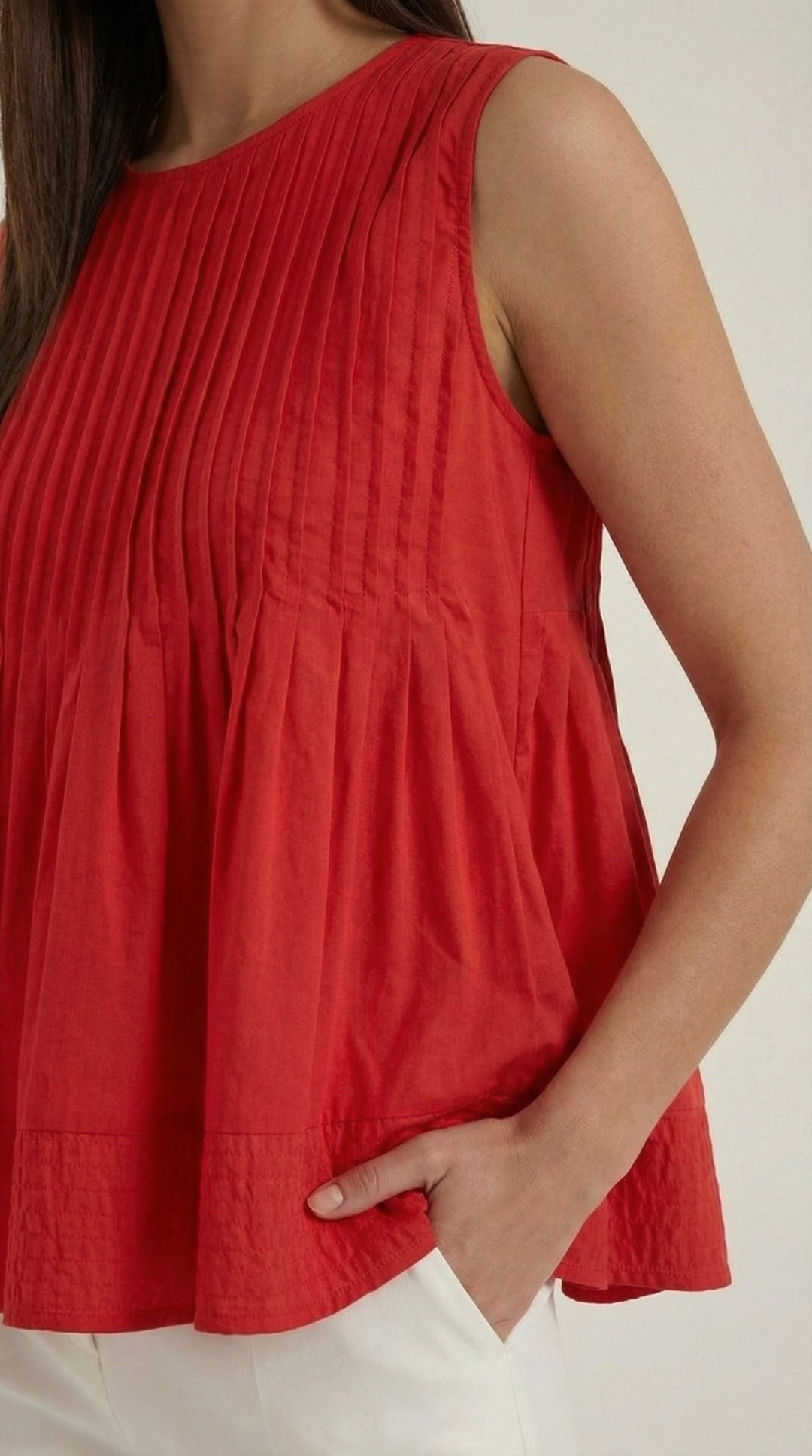 Tess peplum jurk met plooien - Premium stijl