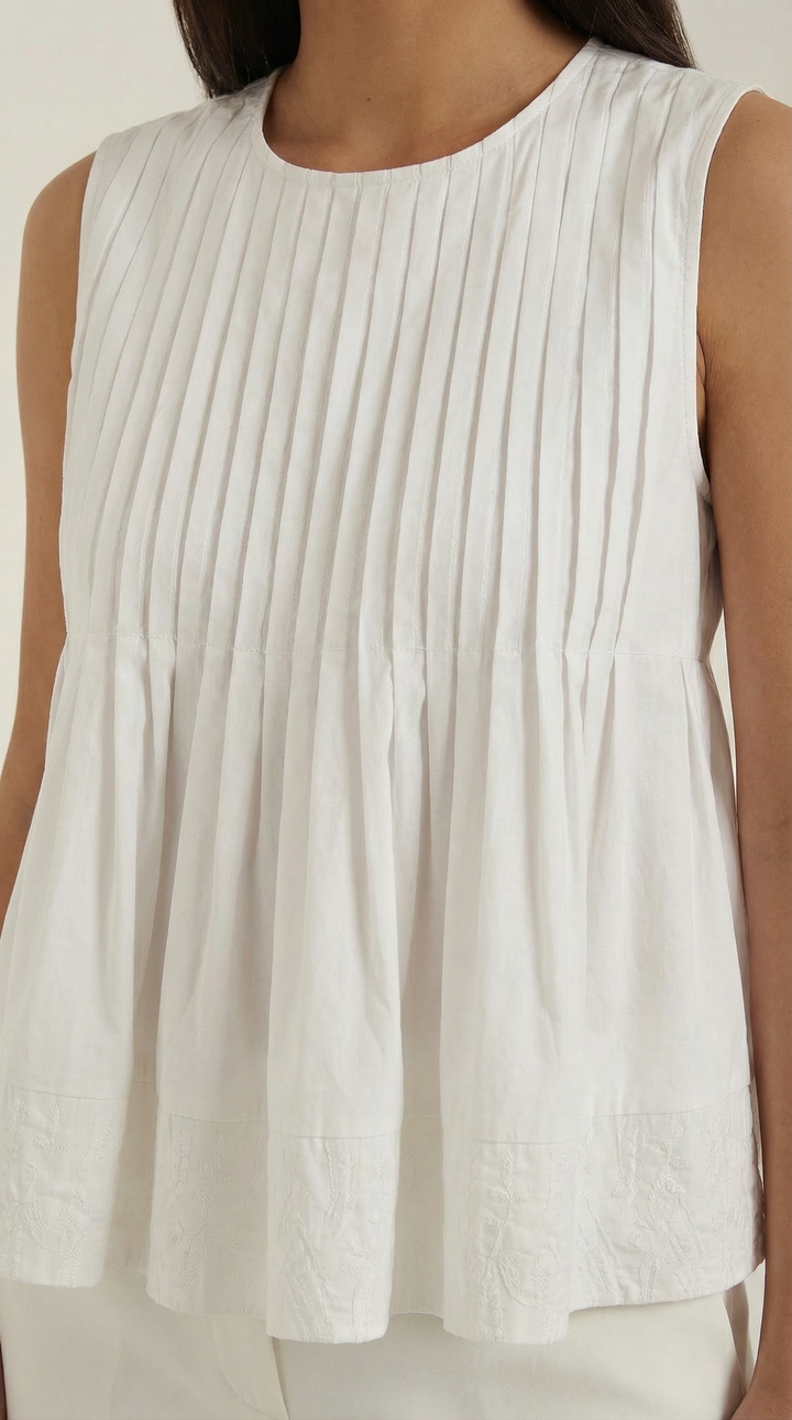 Tess peplum jurk met plooien - Premium stijl