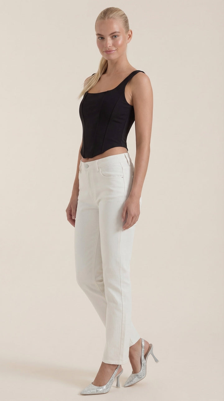 Eloise corset-stijl mouwloze top
