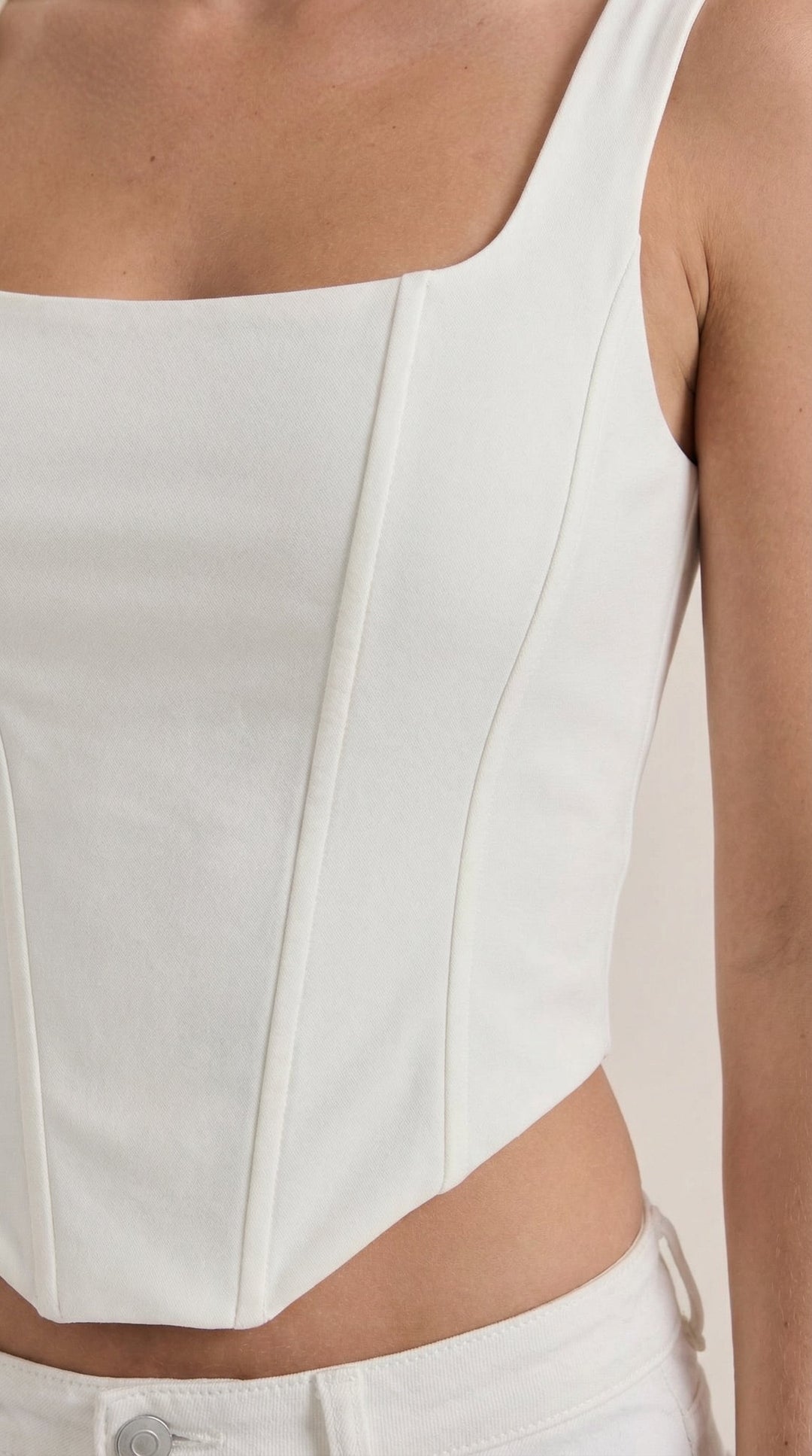 Eloise corset-stijl mouwloze top