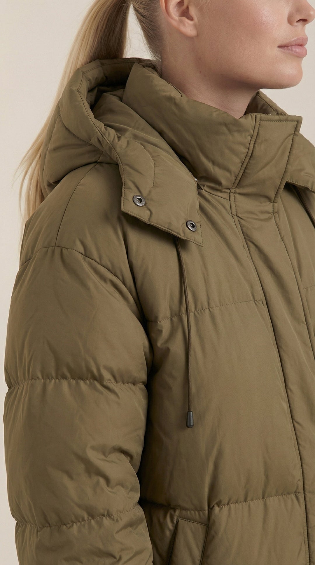 Nora Puffer Gevoerde Jas