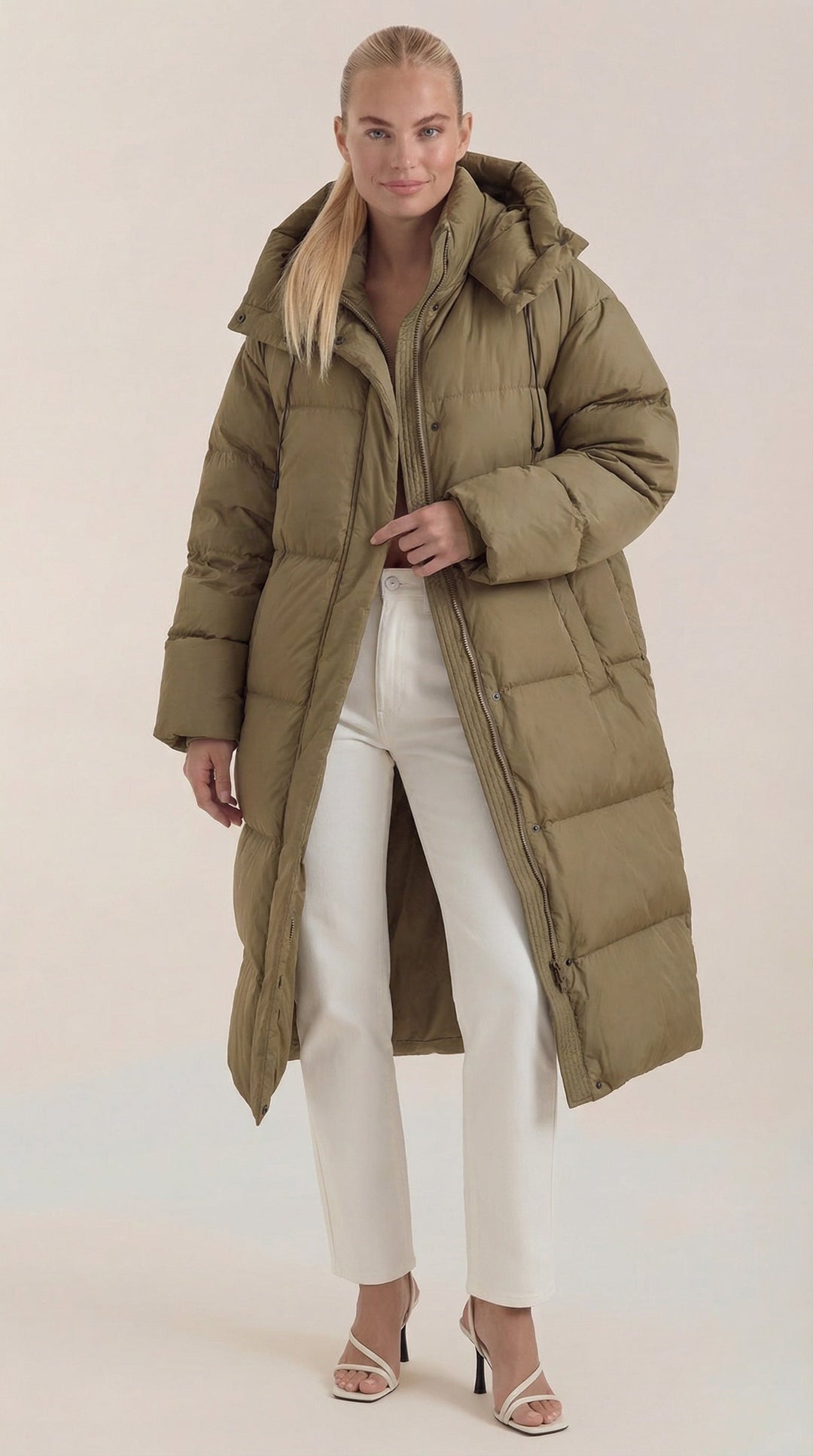 Nora Puffer Gevoerde Jas
