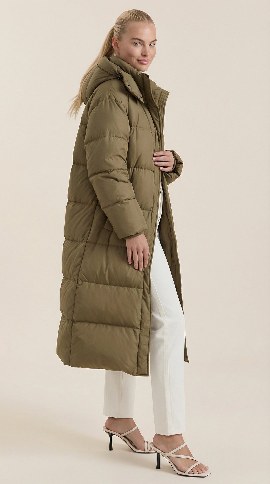 Nora Puffer Gevoerde Jas