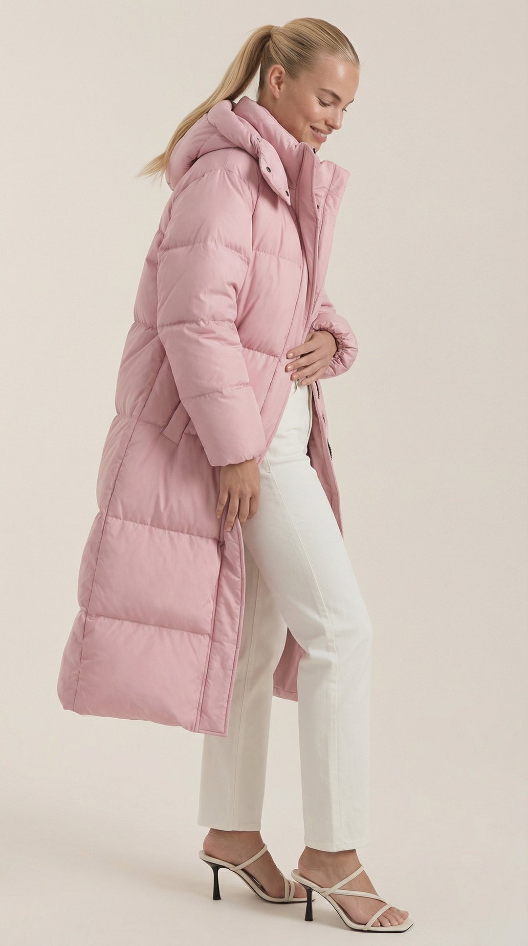 Nora Puffer Gevoerde Jas