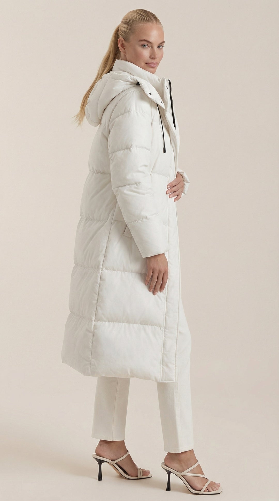Nora Puffer Gevoerde Jas