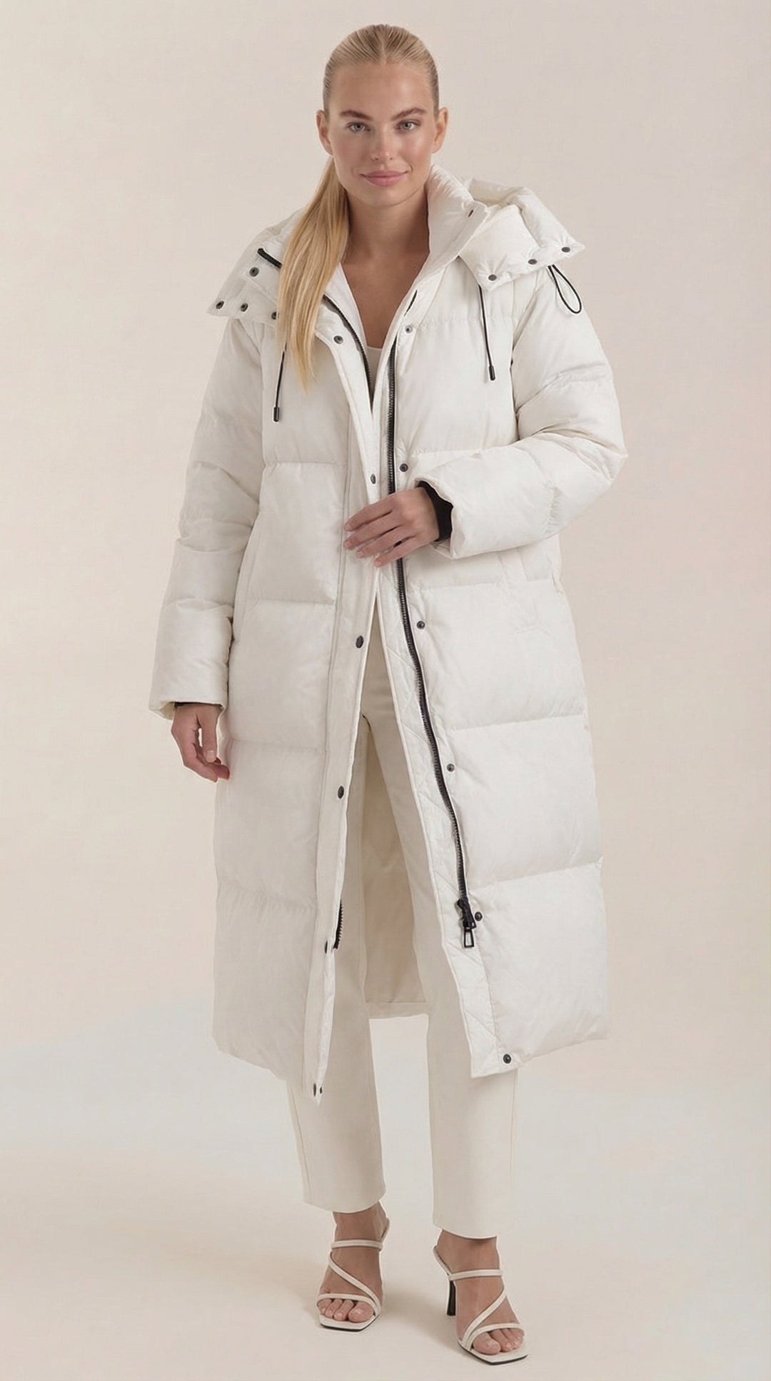 Nora Puffer Gevoerde Jas