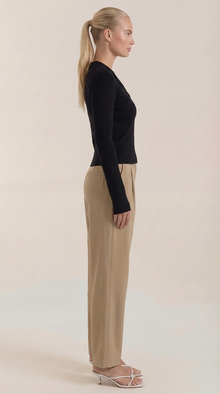 'Sara' elegante gebreide hals trui